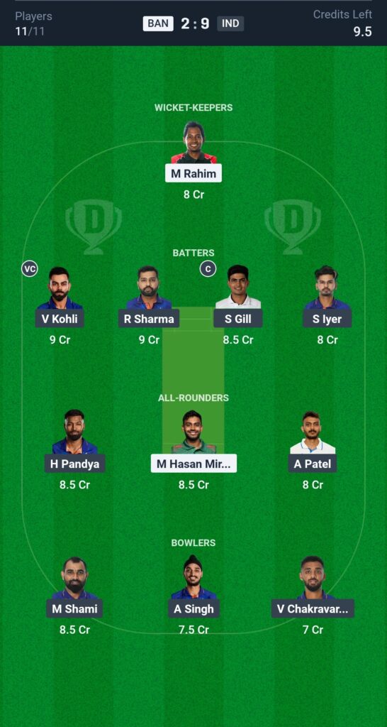 India vs Bangladesh Dream11 Prediction: ICC Champions Trophy 2025 | Match Preview, Probable Playing 11 & Fantasy Tips 1 India vs bangladesh